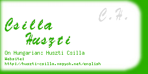 csilla huszti business card